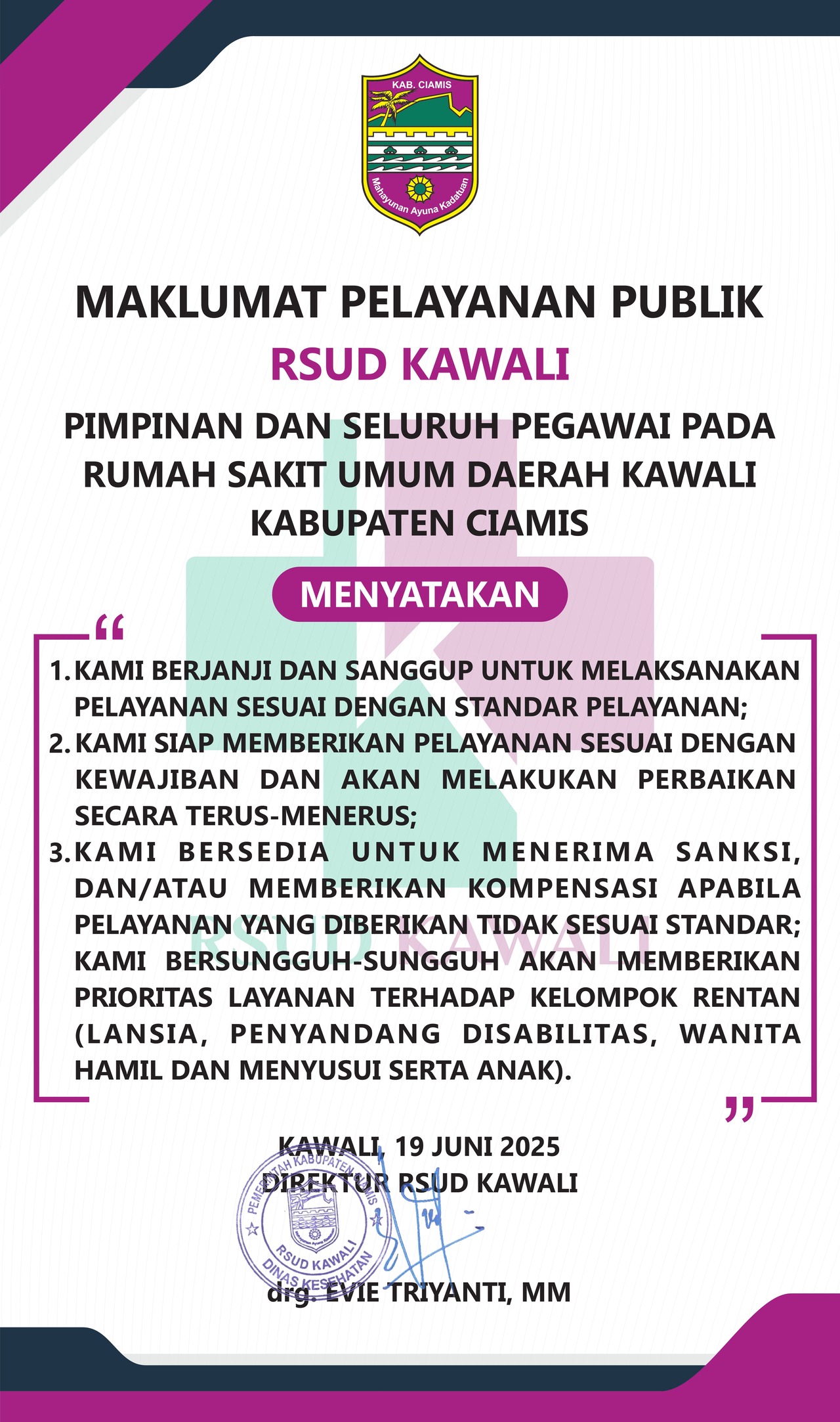Maklumat Pelayanan
